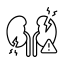 Kidney swelling or damage